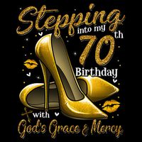 High Heels Stepping Into My 70th Birthday 70 And Fabulous 16 in Basic Backpack