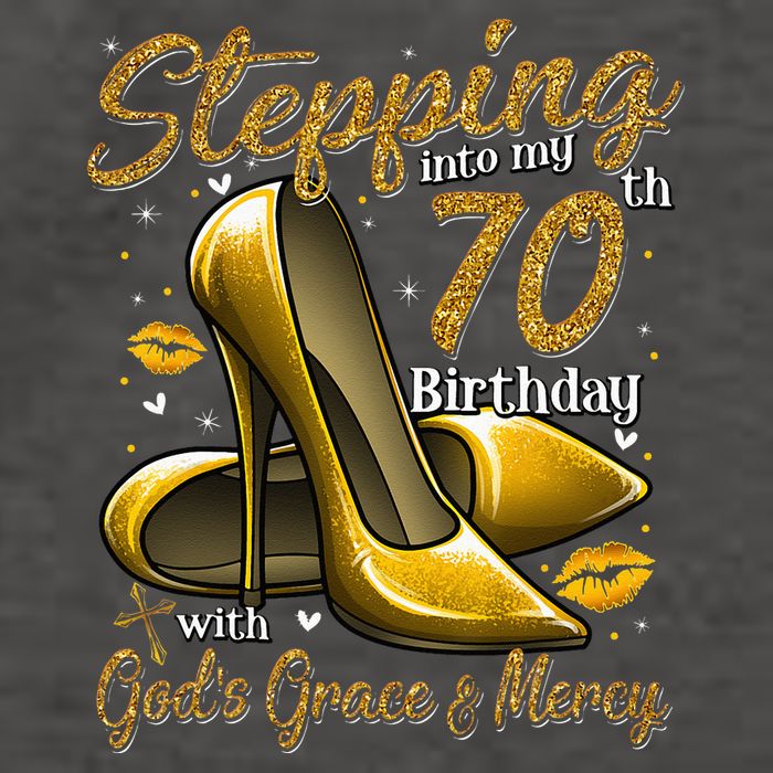 High Heels Stepping Into My 70th Birthday 70 And Fabulous Vector Backpack