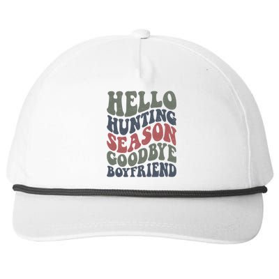 Hello Hunting Season Goodbye Boyfriend Snapback Five-Panel Rope Hat