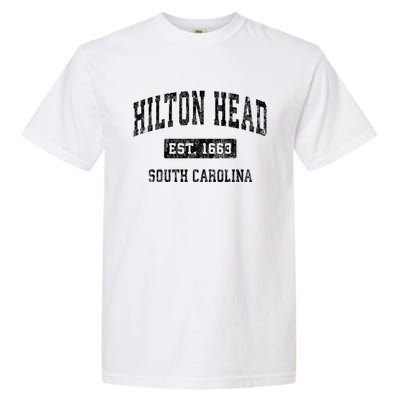 Hilton Head South Carolina Sc Vintage Established Sports Garment-Dyed Heavyweight T-Shirt