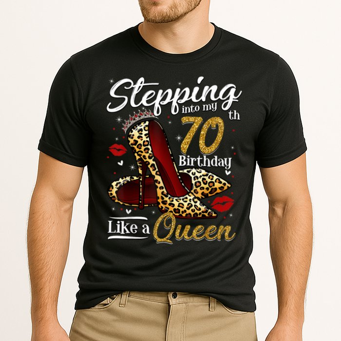 High Heels Stepping Into My 70th Birthday 70 and Fabulous Performance Shirt