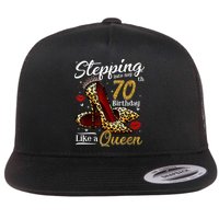 High Heels Stepping Into My 70th Birthday 70 and Fabulous Flat Bill Trucker Hat