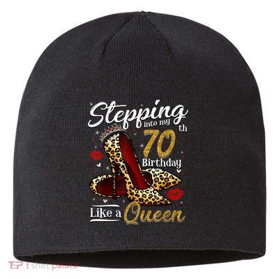 High Heels Stepping Into My 70th Birthday 70 and Fabulous Sustainable Beanie