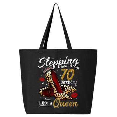 High Heels Stepping Into My 70th Birthday 70 and Fabulous 25L Jumbo Tote