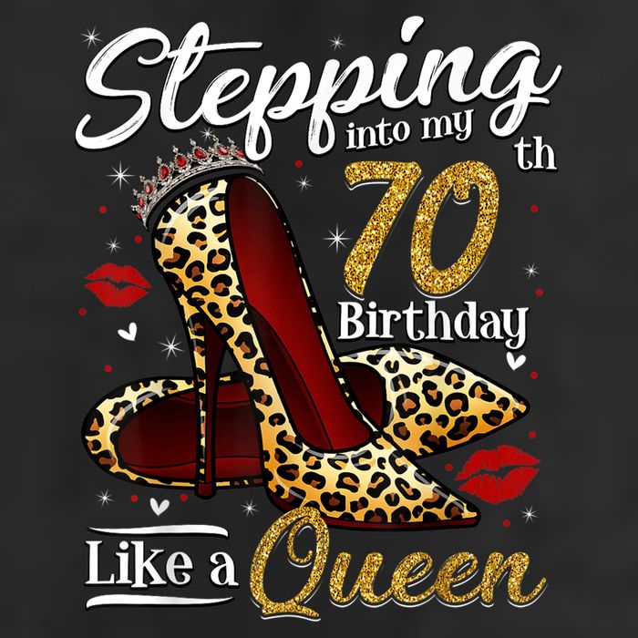 High Heels Stepping Into My 70th Birthday 70 and Fabulous Golf Towel