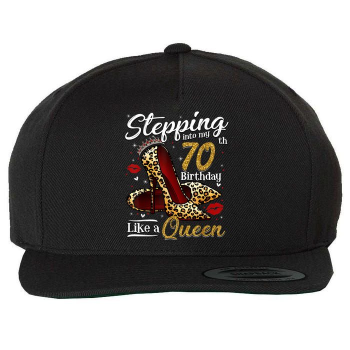 High Heels Stepping Into My 70th Birthday 70 and Fabulous Wool Snapback Cap