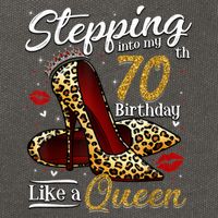 High Heels Stepping Into My 70th Birthday 70 and Fabulous Cotton Canvas Backpack