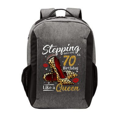 High Heels Stepping Into My 70th Birthday 70 and Fabulous Vector Backpack