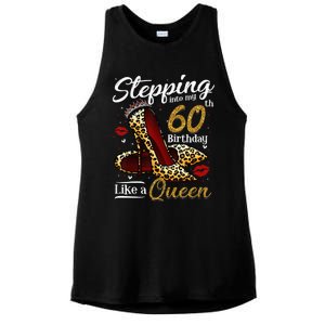 High Heels Stepping Into My 60th Birthday 60 And Fabulous Ladies PosiCharge Tri-Blend Wicking Tank