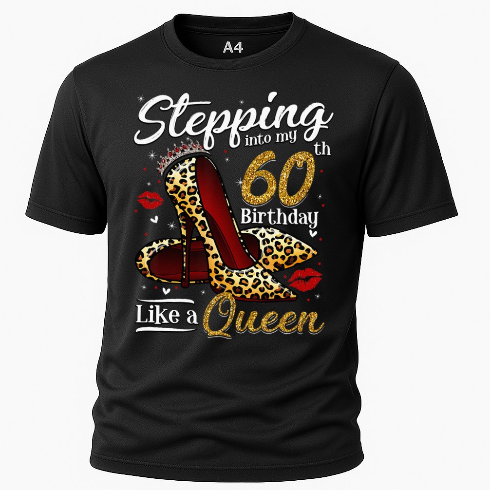 High Heels Stepping Into My 60th Birthday 60 And Fabulous Cooling Performance Crew T-Shirt