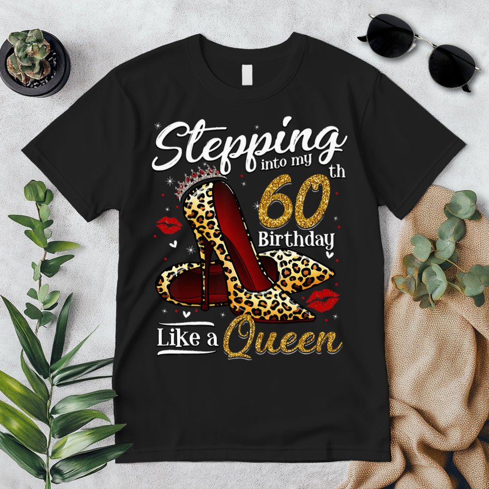 High Heels Stepping Into My 60th Birthday 60 And Fabulous Premium T-Shirt