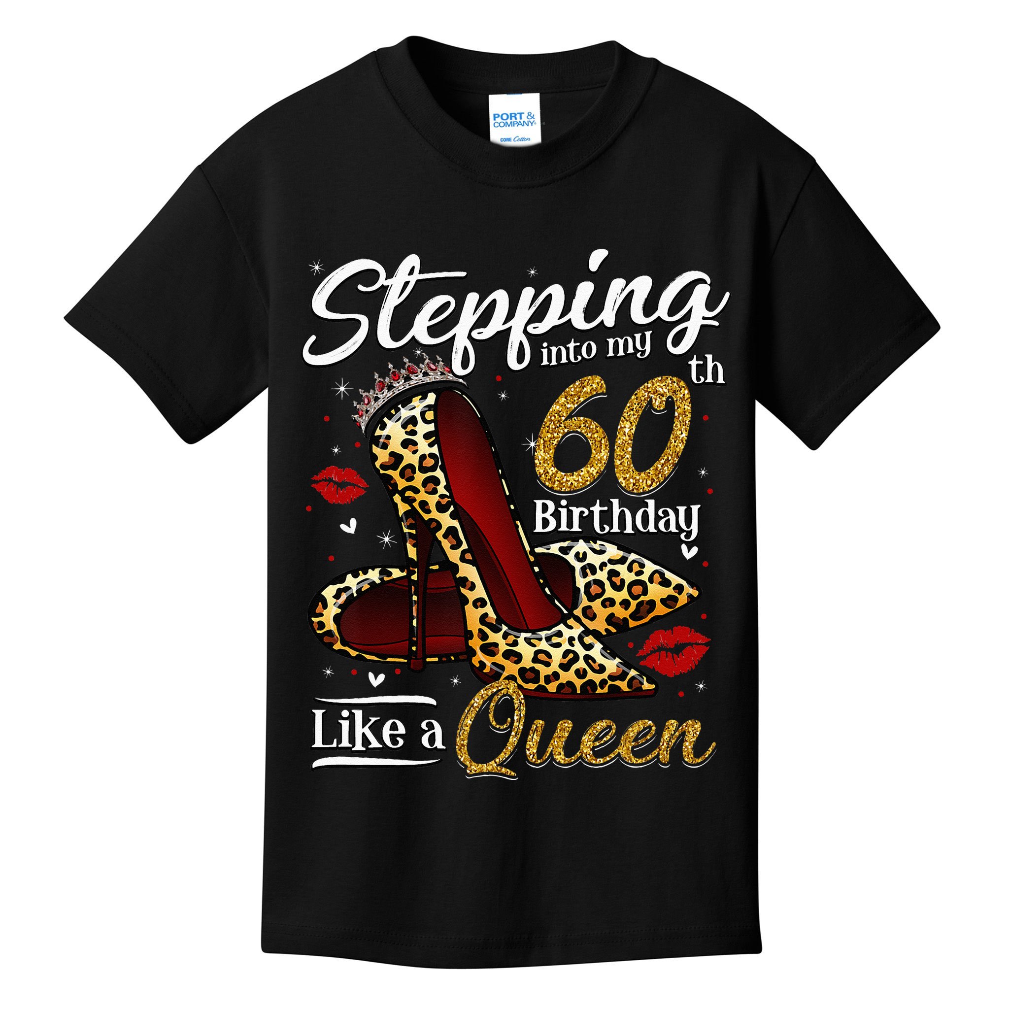 High Heels Stepping Into My 60th Birthday 60 And Fabulous Kids T-Shirt