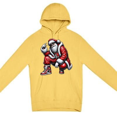 Hip Hop Santa Rapper Christmas Premium Pullover Hoodie