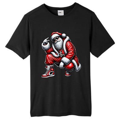 Hip Hop Santa Rapper Christmas Tall Fusion ChromaSoft Performance T-Shirt