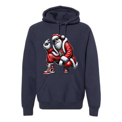 Hip Hop Santa Rapper Christmas Premium Hoodie