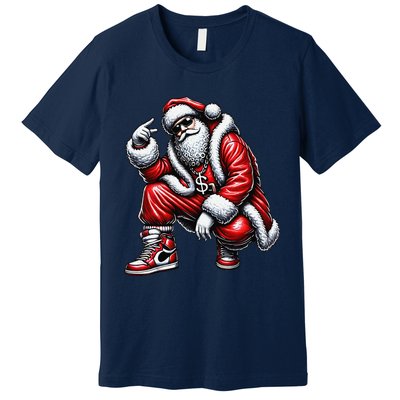 Hip Hop Santa Rapper Christmas Premium T-Shirt