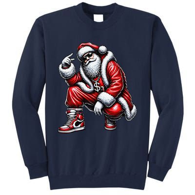 Hip Hop Santa Rapper Christmas Tall Sweatshirt