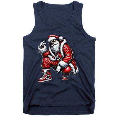 Hip Hop Santa Rapper Christmas Tank Top