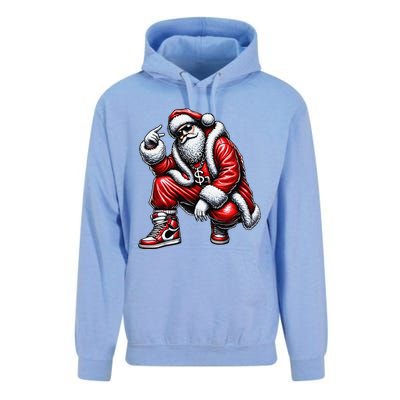 Hip Hop Santa Rapper Christmas Unisex Surf Hoodie