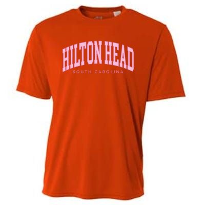 Hilton Head Sc South Carolina Retro Cooling Performance Crew T-Shirt