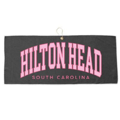 Hilton Head Sc South Carolina Retro Large Microfiber Waffle Golf Towel