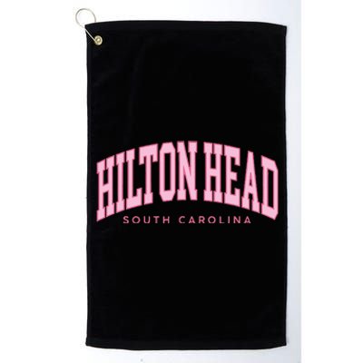 Hilton Head Sc South Carolina Retro Platinum Collection Golf Towel