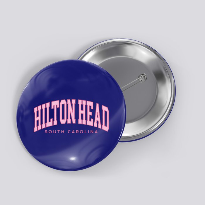 Hilton Head Sc South Carolina Retro Button