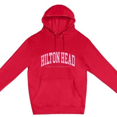 Hilton Head Sc South Carolina Retro Premium Pullover Hoodie