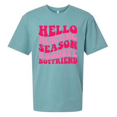 Hello Hunting Season Goodbye Boyfriend Sueded Cloud Jersey T-Shirt