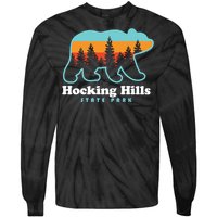 Hocking Hills State Park Bear Hocking Hills Camping Tie-Dye Long Sleeve Shirt