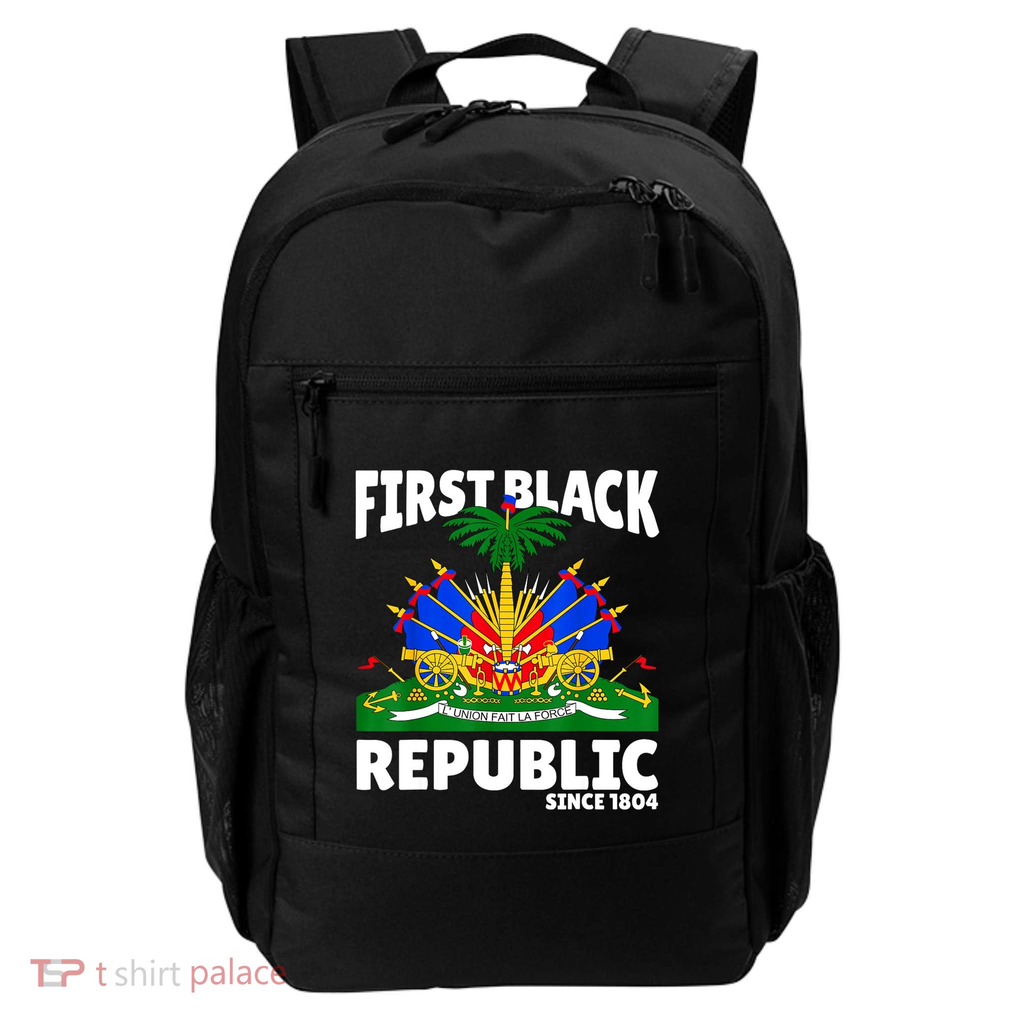 Haiti Heritage Since 1804 Proud Zoe Happy Haitian Flag Day Backpack