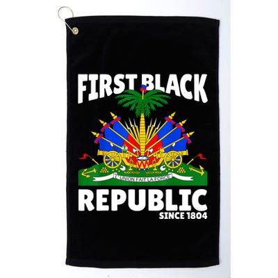 Haiti Heritage Since 1804 Proud Zoe Happy Haitian Flag Day Golf Towel