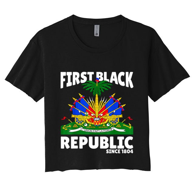 Haiti Heritage Since 1804 Proud Zoe Happy Haitian Flag Day Crop Top