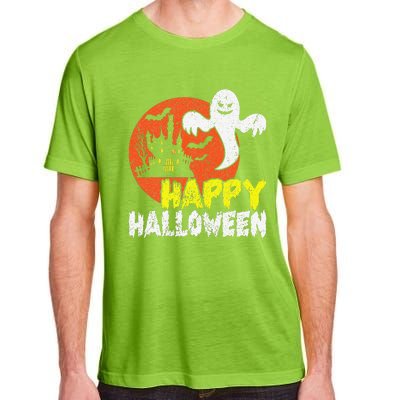 Happy Halloween Spooky Ghost Adult ChromaSoft Performance T-Shirt