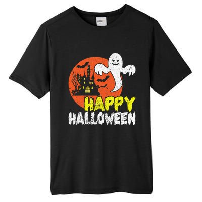 Happy Halloween Spooky Ghost Tall Fusion ChromaSoft Performance T-Shirt