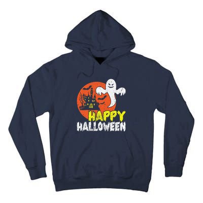 Happy Halloween Spooky Ghost Tall Hoodie