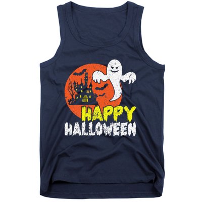 Happy Halloween Spooky Ghost Tank Top