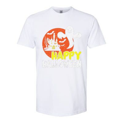 Happy Halloween Spooky Ghost Softstyle CVC T-Shirt