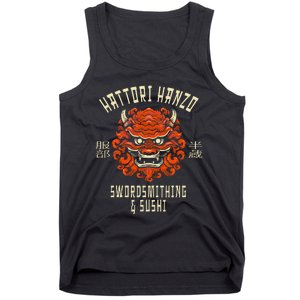 Hattori Hanzo Sword And Sushi Tank Top