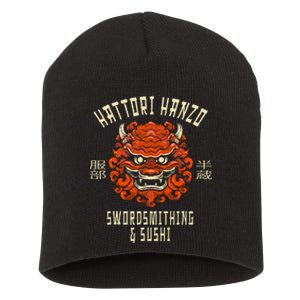 Hattori Hanzo Sword And Sushi Short Acrylic Beanie