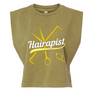 Hairdresser Hairstylist Salon Barber Hairapist Garment-Dyed Women's Muscle Tee