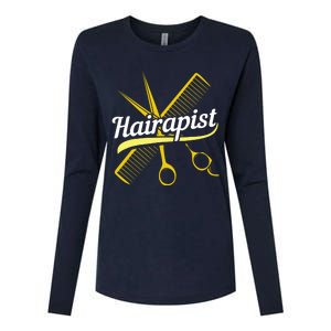 Hairdresser Hairstylist Salon Barber Hairapist Womens Cotton Relaxed Long Sleeve T-Shirt