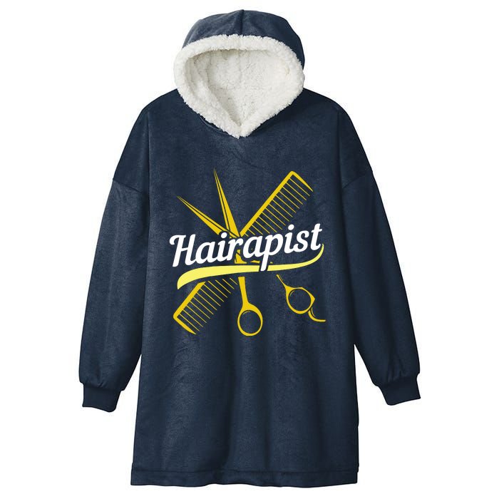 Hairdresser Hairstylist Salon Barber Hairapist Hooded Wearable Blanket