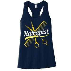 Hairdresser Hairstylist Salon Barber Hairapist Women's Racerback Tank