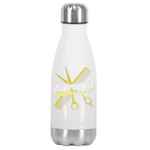 Hairdresser Hairstylist Salon Barber Hairapist Stainless Steel Insulated Water Bottle