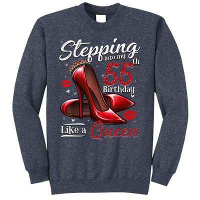 High Heels Stepping Into My 55th Birthday 55 and Fabulous Sweatshirt