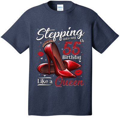 High Heels Stepping Into My 55th Birthday 55 and Fabulous T-Shirt