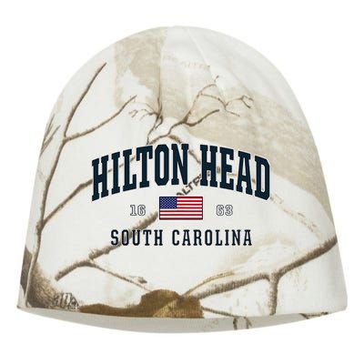 Hilton Head Sc South Carolina Usa Flag Patriotic Kati - Camo Knit Beanie