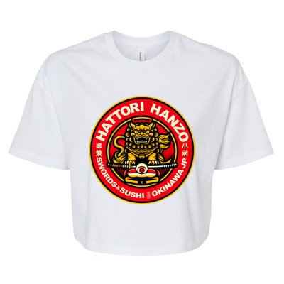 Hattori Hanzo Swords Sushi Bella+Canvas Jersey Crop Tee