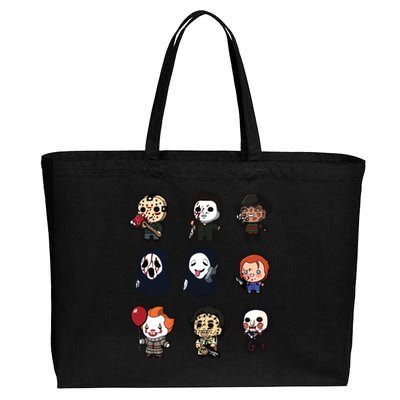 Halloween Horror Shirt Funny Halloween Gift Cotton Canvas Jumbo Tote